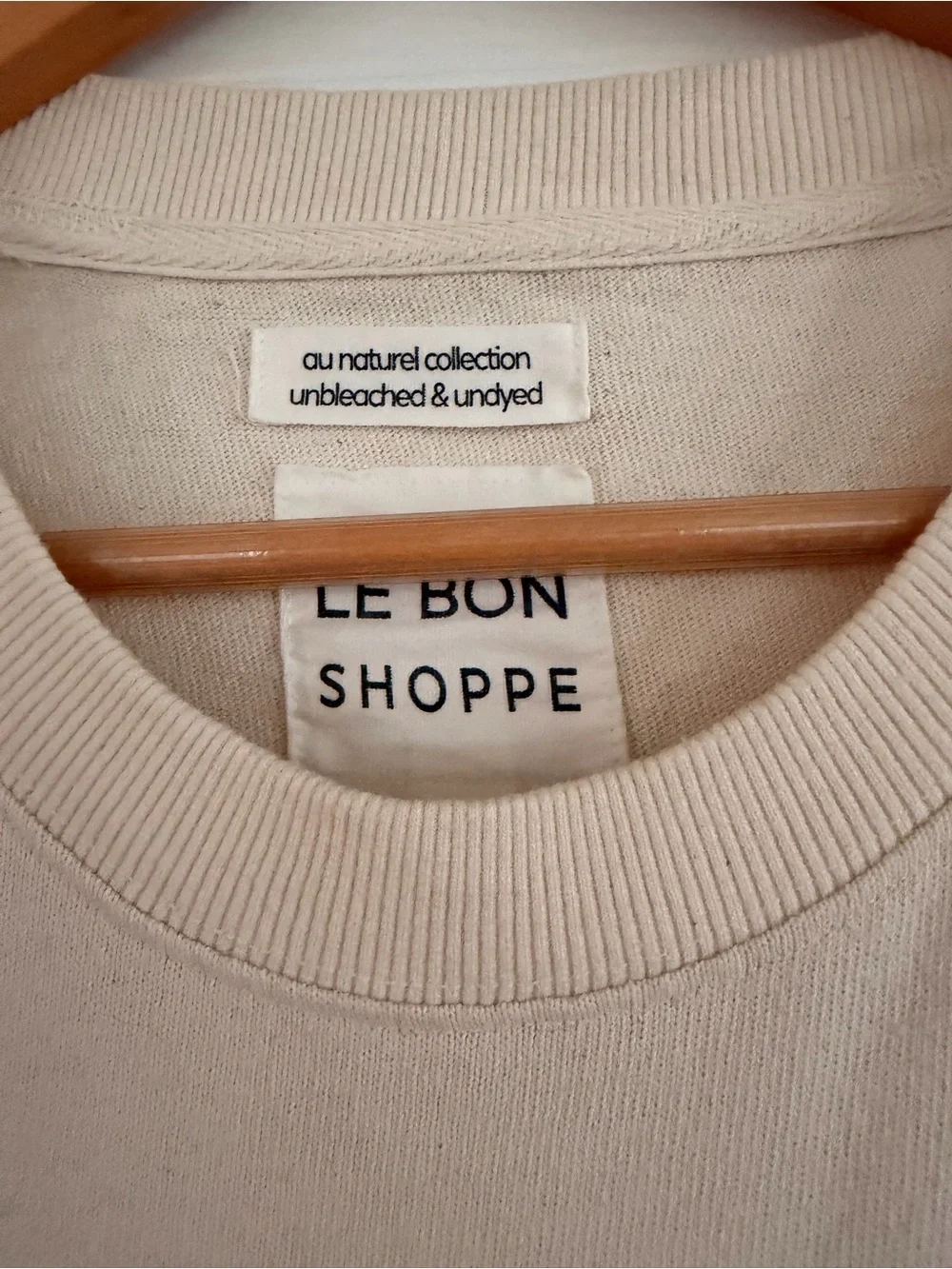 Le Bon Shoppe Natural Undyed Muscle Tee - Picture 3 of 5